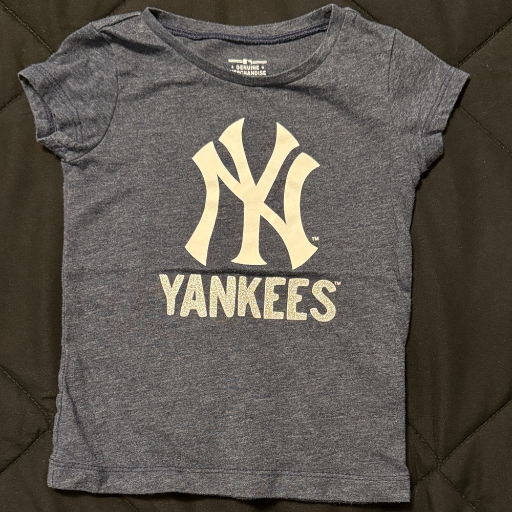 Kids Yankees Logo T-Shirt - Blue
